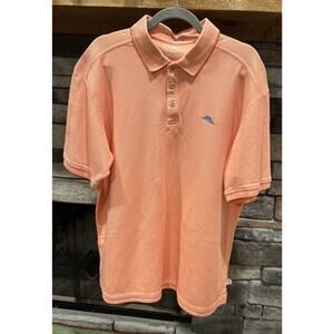 Tommy Bahama Rust Polo Shirt with Navy Logo